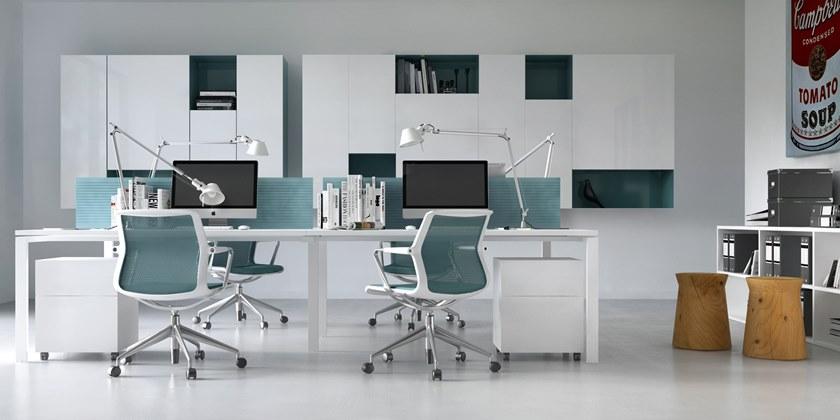 Elitable Стол из лакированного дерева с системой прокладки кабелей Eco sun-id-1462378 - Вид №6