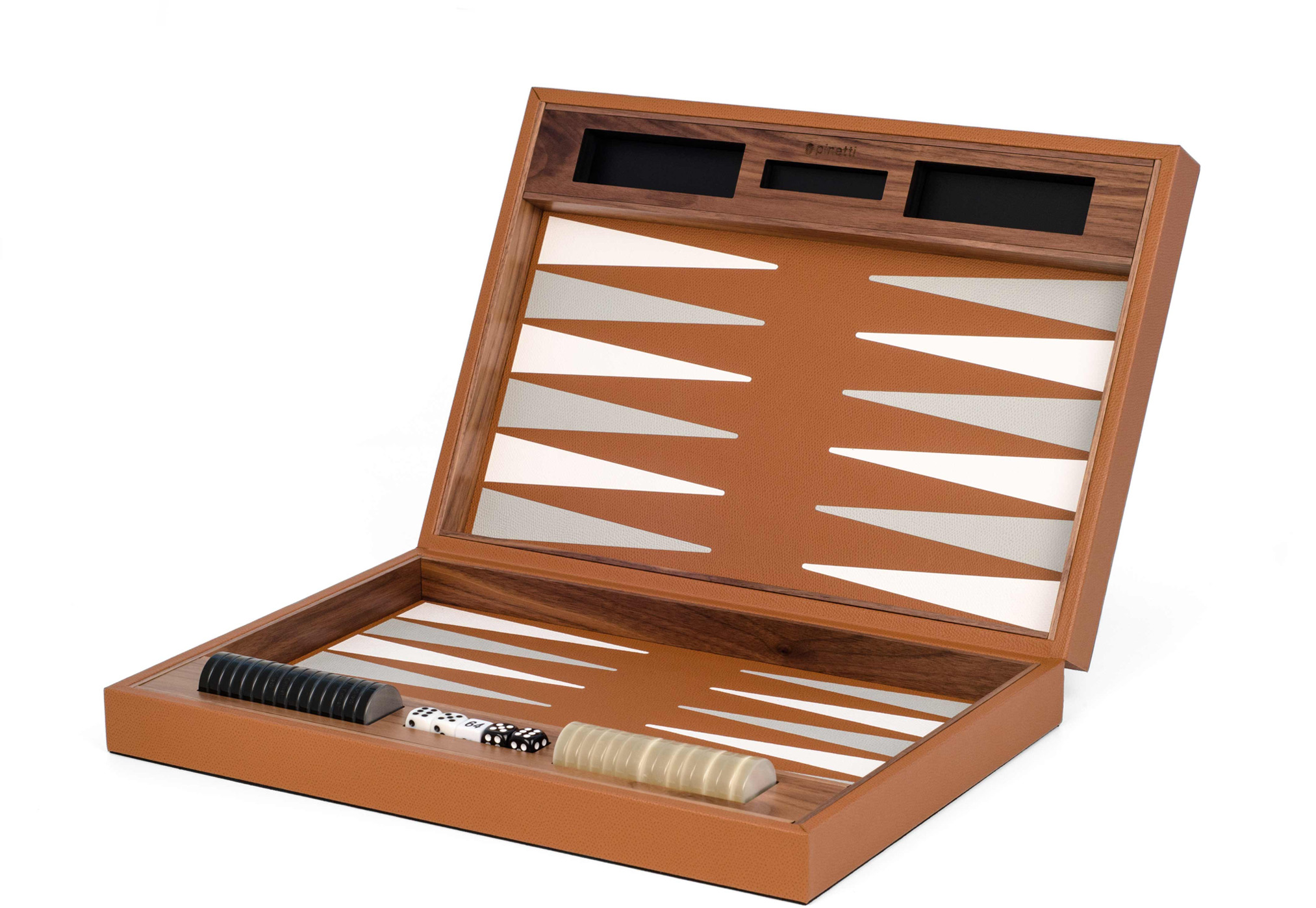 Набор нард - 43X30XH8 см / зернистая кожа_верблюжья