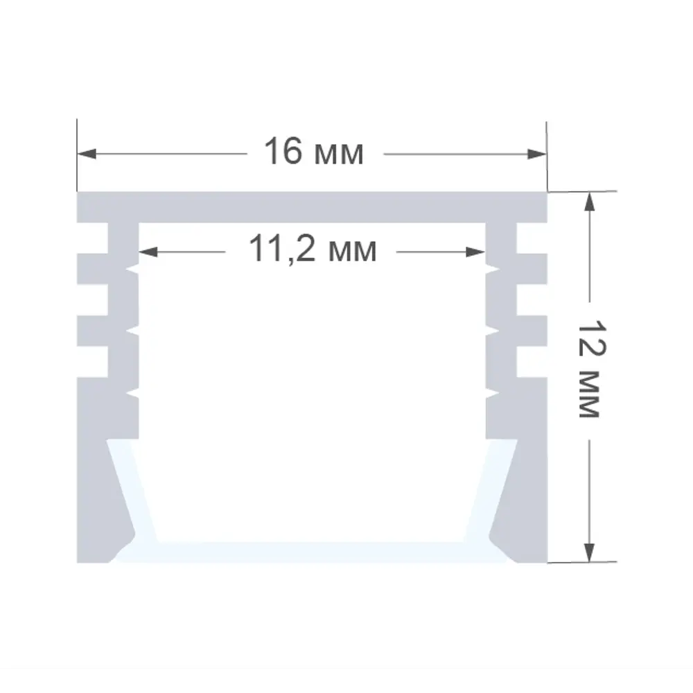INSPIRE Алюминиевый профиль для светодиодных лент 2 метра 88891257 STLM-0930115 - Вид №6