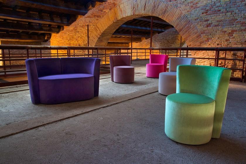 Domingo Salotti Мягкое кресло со съемной обивкой из ткани в современном стиле по контракту Dalt sun-id-1418206 - Вид №2