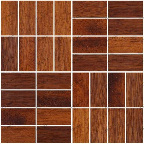 Мозаика и 3D панели из дерева Da Vinci Мозаика Comfort 063 Мербау Селект (Гладкая) 288х288 мм 1301100063