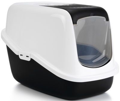 ПР0046650 Туалет-домик для кошек Nestor черный 56х39х39см Beeztees 