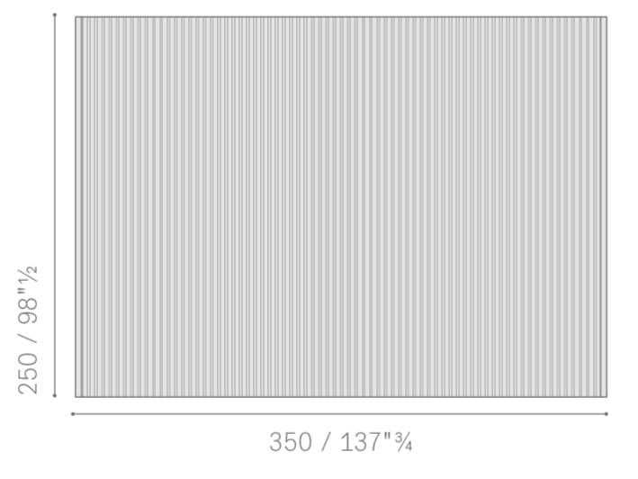 Полосатый Шелковый прямоугольный ковер ручной работы Poltrona Frau коллекция-мебель и аксессуары ARCH-00125108 - Вид №3