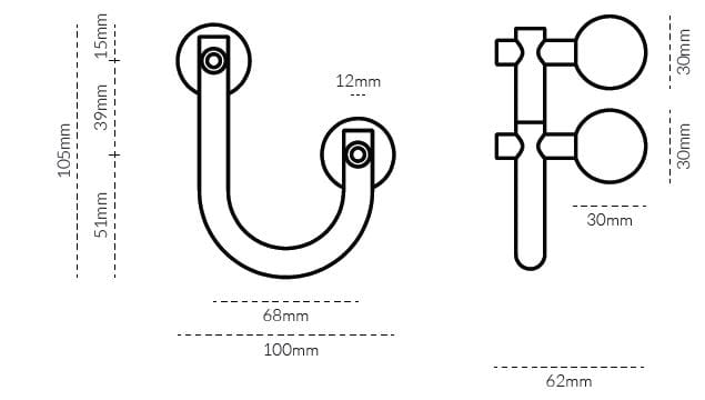 Вешалка для полотенец из латуни Lo & Co Interiors Sphere ARCH-00084628 - Вид №16