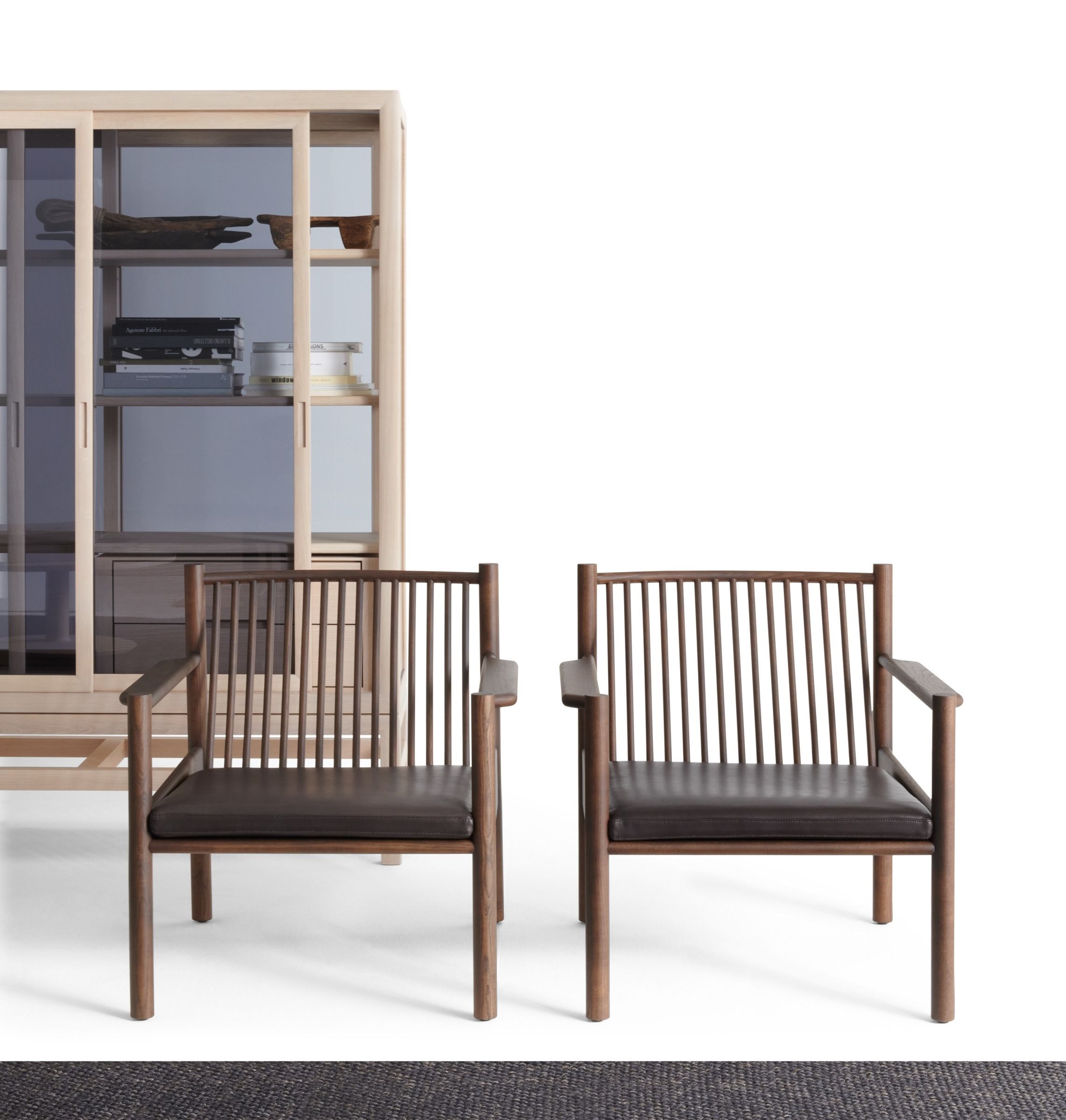 Кресло из ясеня и кожи с подлокотниками DE PADOVA Ava ARCH-00031083 - Вид №9