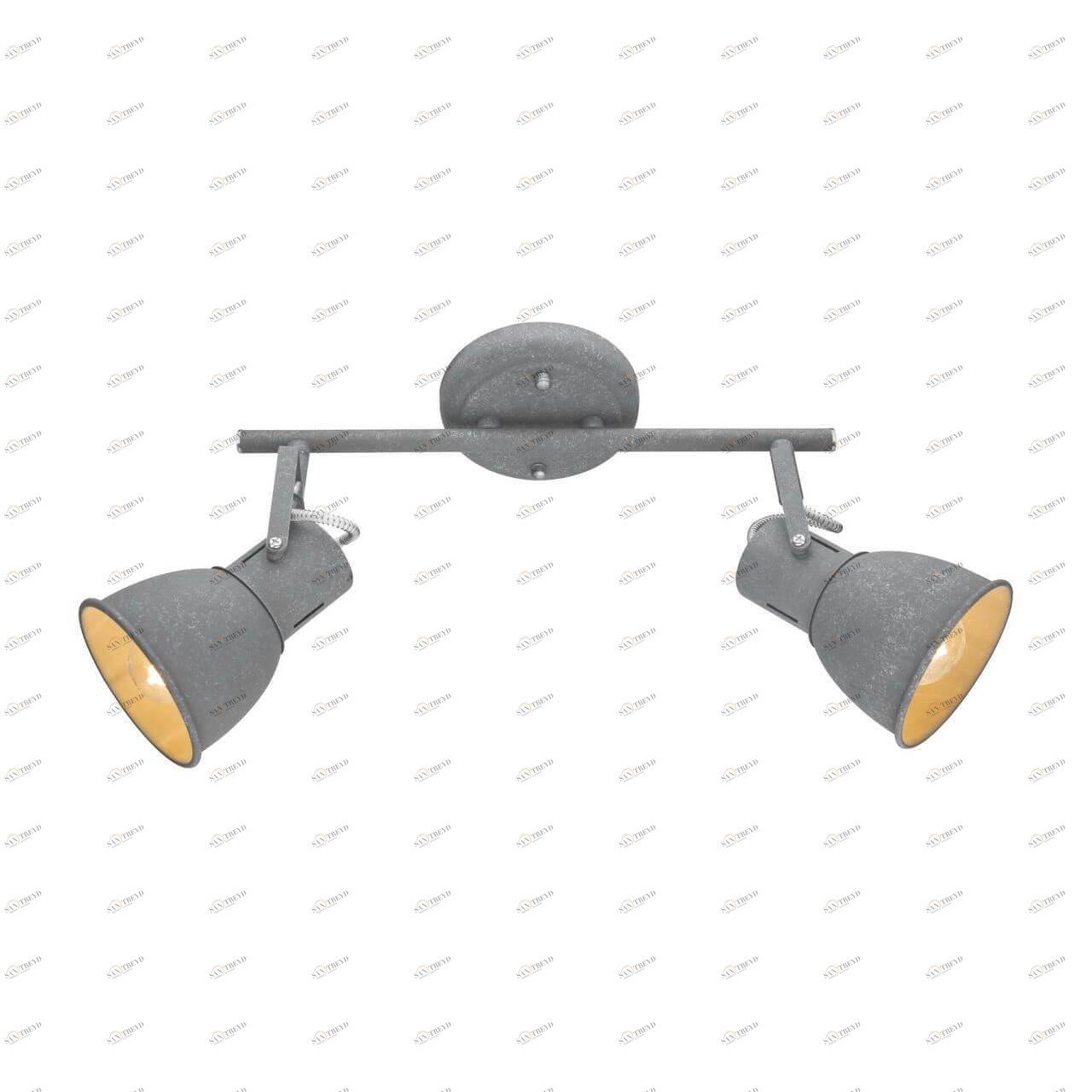 Спот потолочный серый с 2 плафонами Arte Lamp A1677PL-2GY ARTE LAMP 1677 00-3926544 Серый 