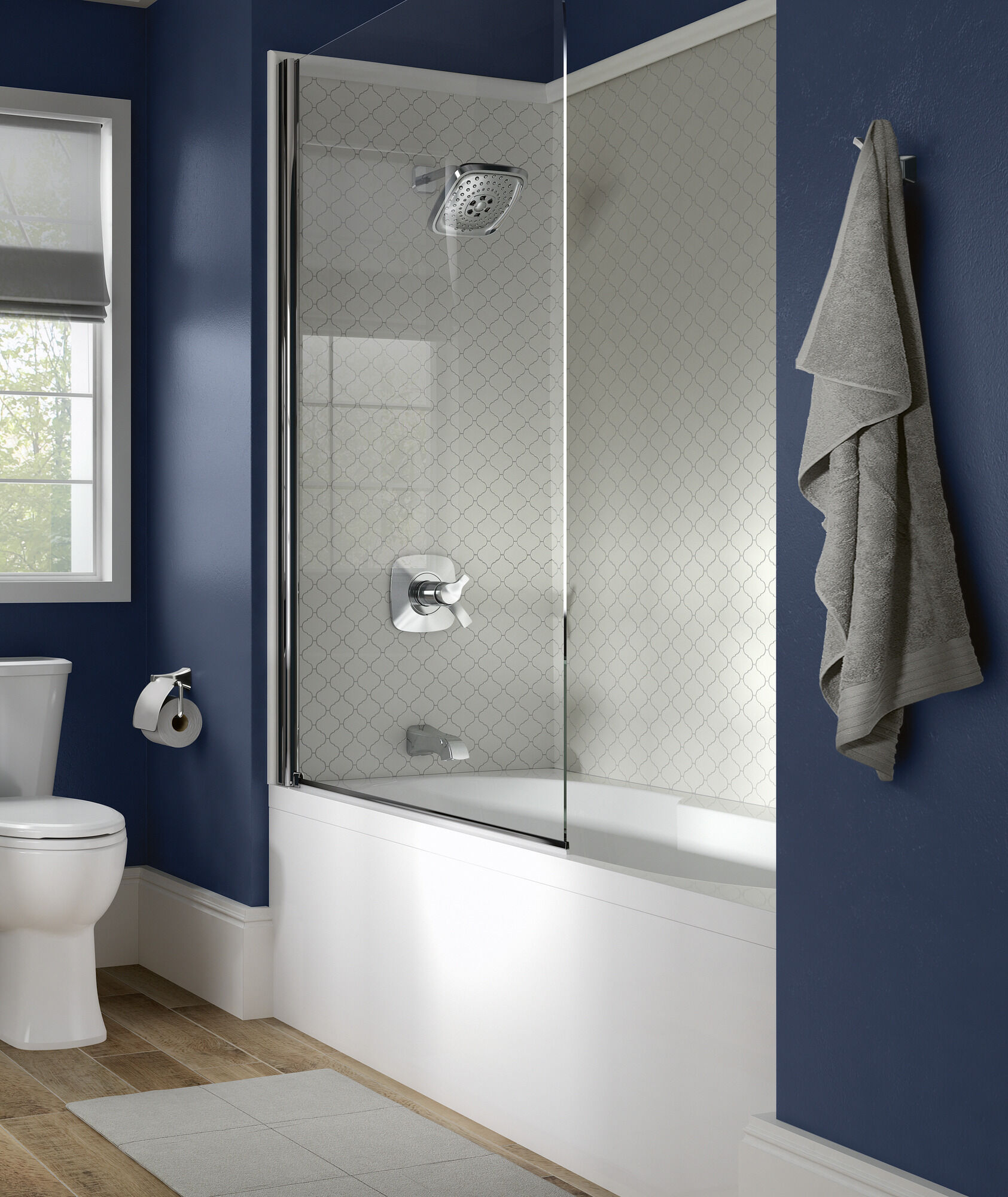 75235-PN Двойной крючок для халатов Delta Faucet Tesla Полированный никель - Вид №4