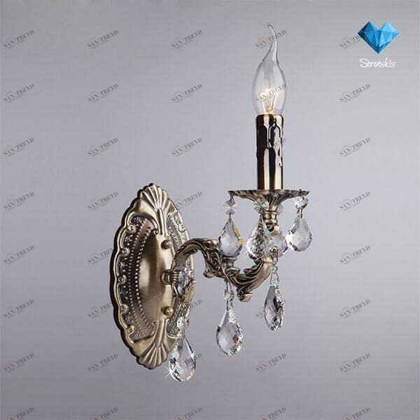Бра настенное бронзовое Bogates Strotskis 212/1 BOGATES СВЕЧА 00-3927978 Бронза 