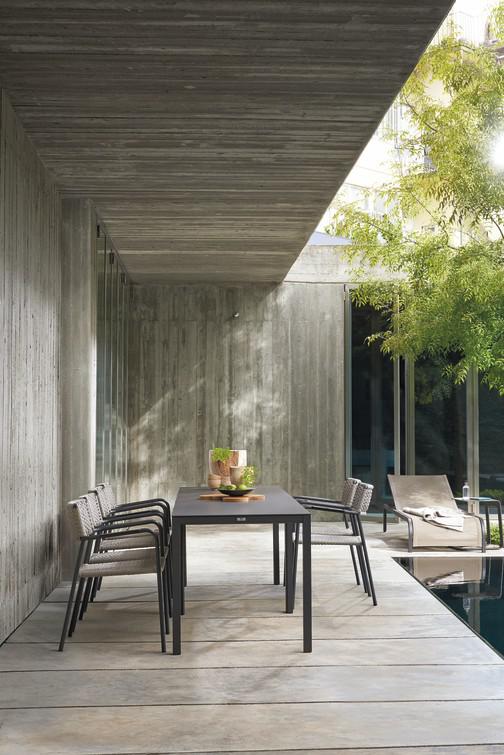 MNST32 Стул белый веревка 11мм серебристый Manutti Echo - Вид №10