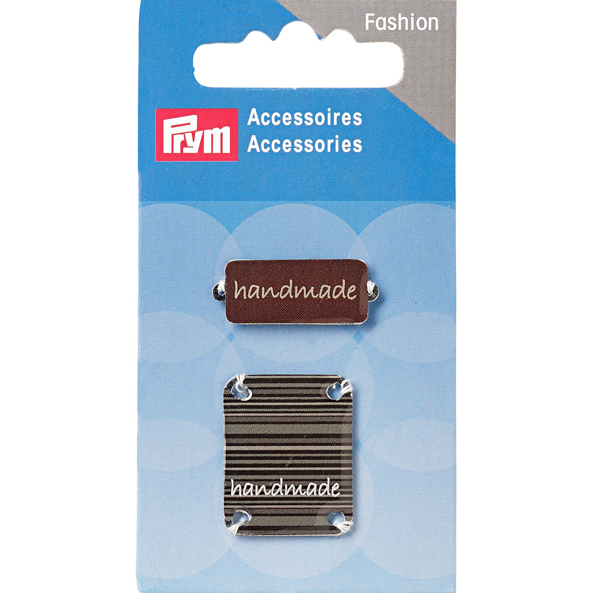 403793 Эмблемы Handmade для пришивания 2 шт. коричневые PRYM 