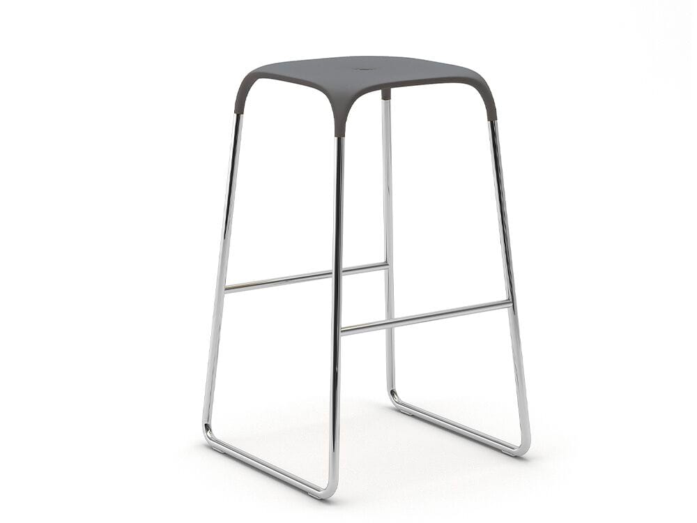 Высокий стальной табурет с подставкой для ног Infiniti BOBO STOOL ARCH-00142798