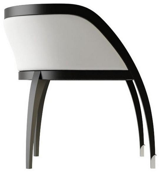 ASTELLO Мягкое деревянное кресло с подлокотниками Coquelicot indoor Int.cl.sf1.g1 - Вид №2