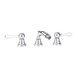 Смеситель для биде с 3 отверстиями с поворотным горлышком