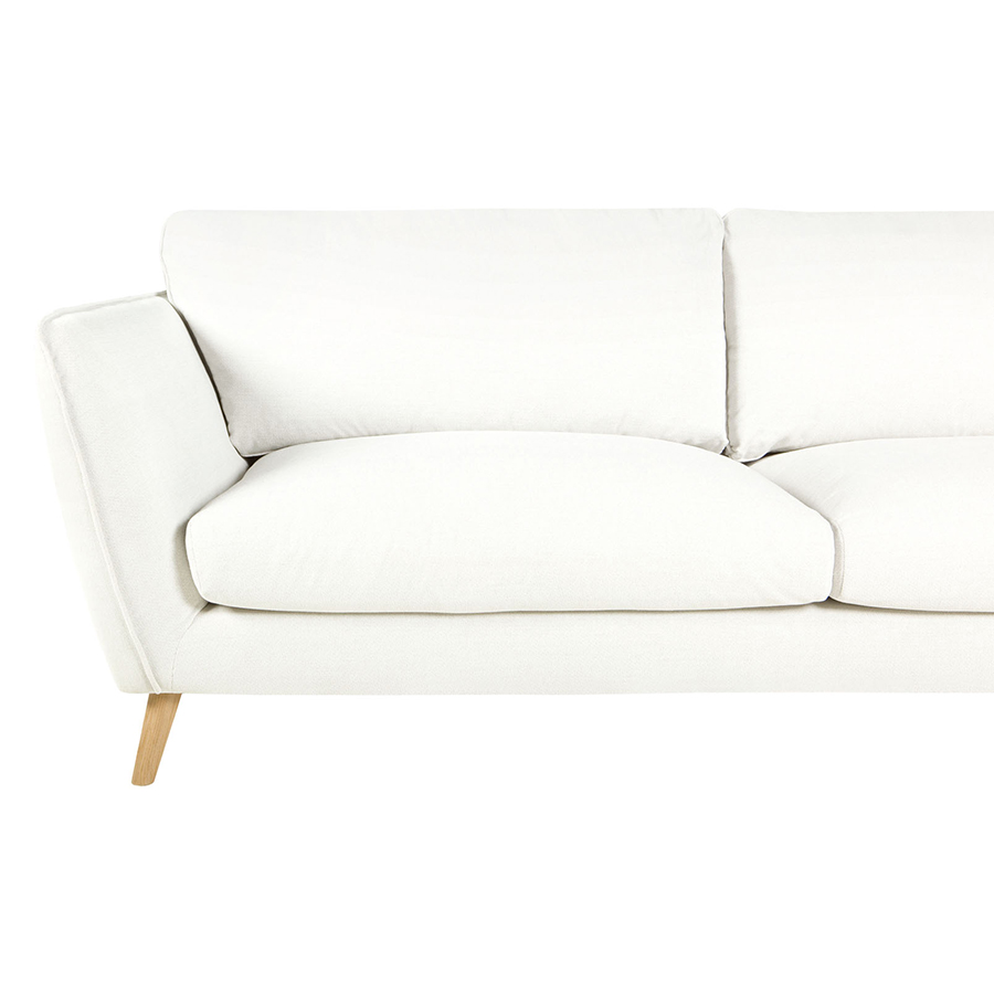 Диван угловой Stella, правосторонний, молочный Sits S1647 - Вид №6