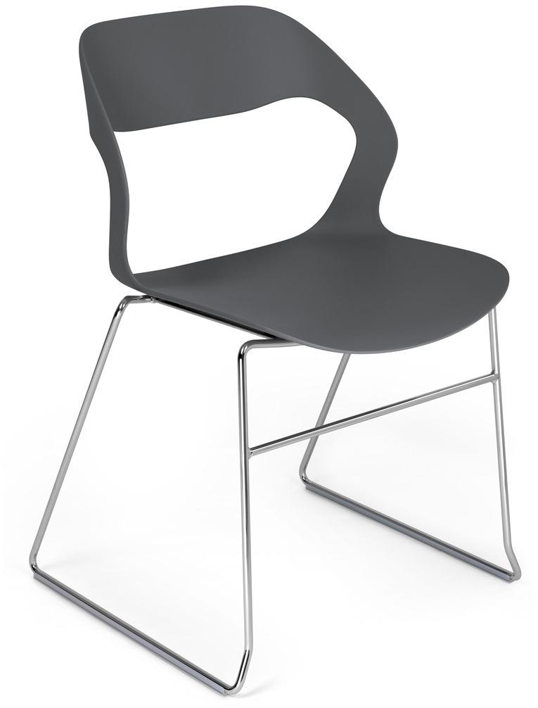 Crassevig Стул для конференций, штабелируемый салазками из полипропилена Mixis sun-id-1357778 - Вид №6