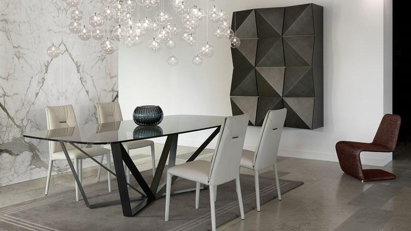 Прямоугольный обеденный стол из стеклянного мрамора Santreyd sun-id-1507053 - Вид №2