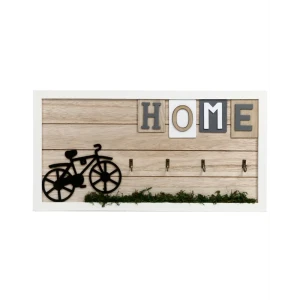 Ключница открытая "Летний дом" цвет бежевый 42x3x22см