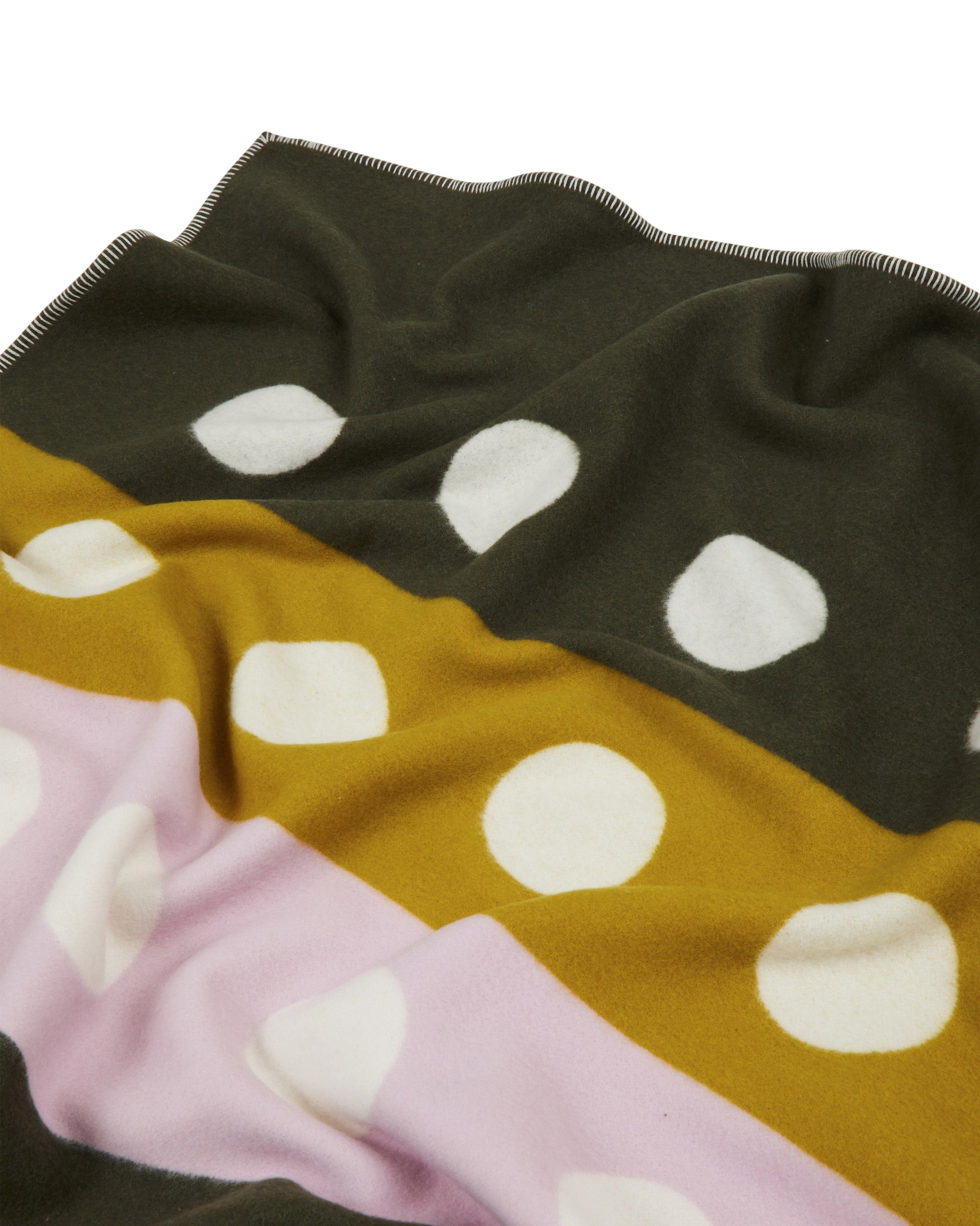 Plaid double face a pois e a righe in lana merino Lanerossi Memory is my Home ARCH-00100382 - Вид №5