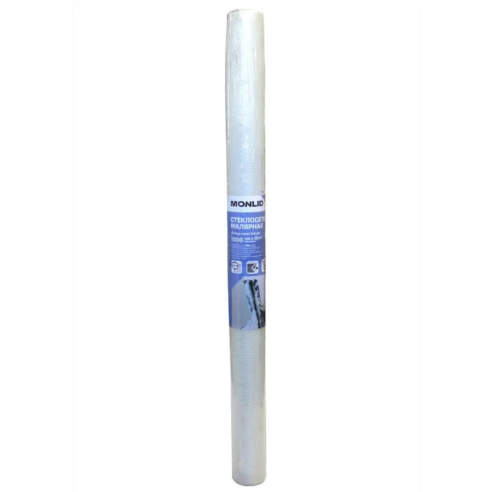 Стеклосетка малярная 2x2 мм MONLID 55 г/м² 1x20 м STLM-2136035
