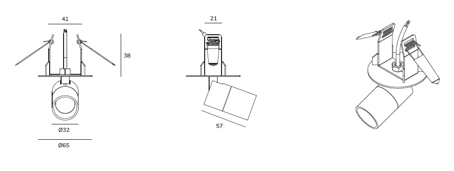 Алюминиевый регулируемый светодиодный прожектор Exporlux POINT TE SM ARCH-00133146 - Вид №1