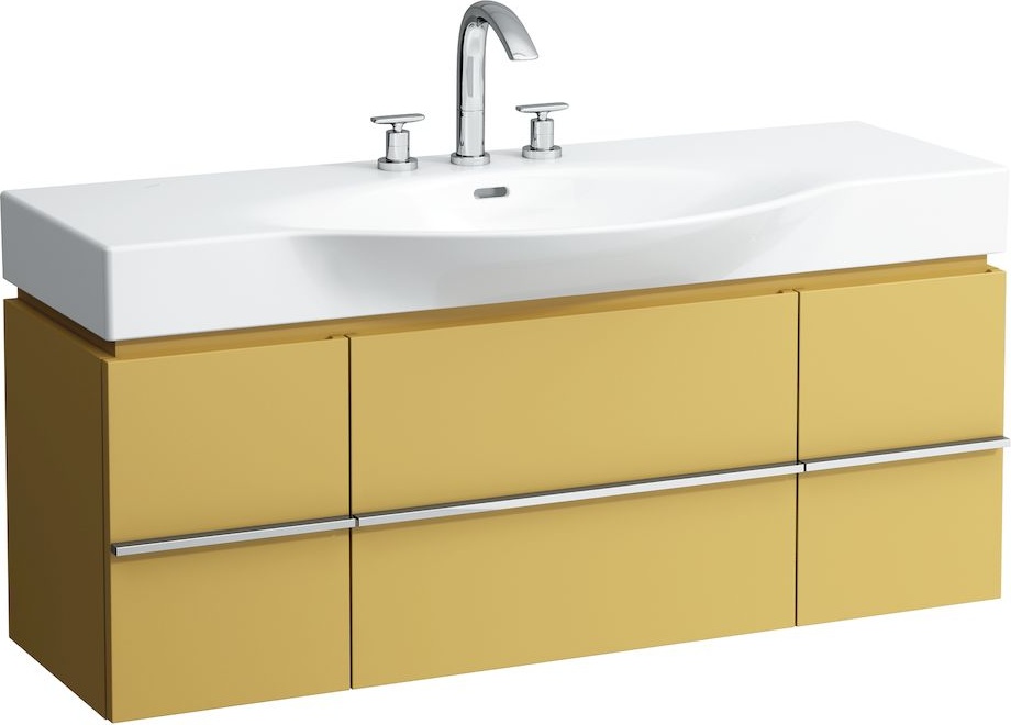 H4013020755191 Шкафчик под раковину, для раковин 811704, 812704, 2 выдвижных ящика с 2 дверцами, 2 стеклянные полки LAUFEN PRO - Вид №5