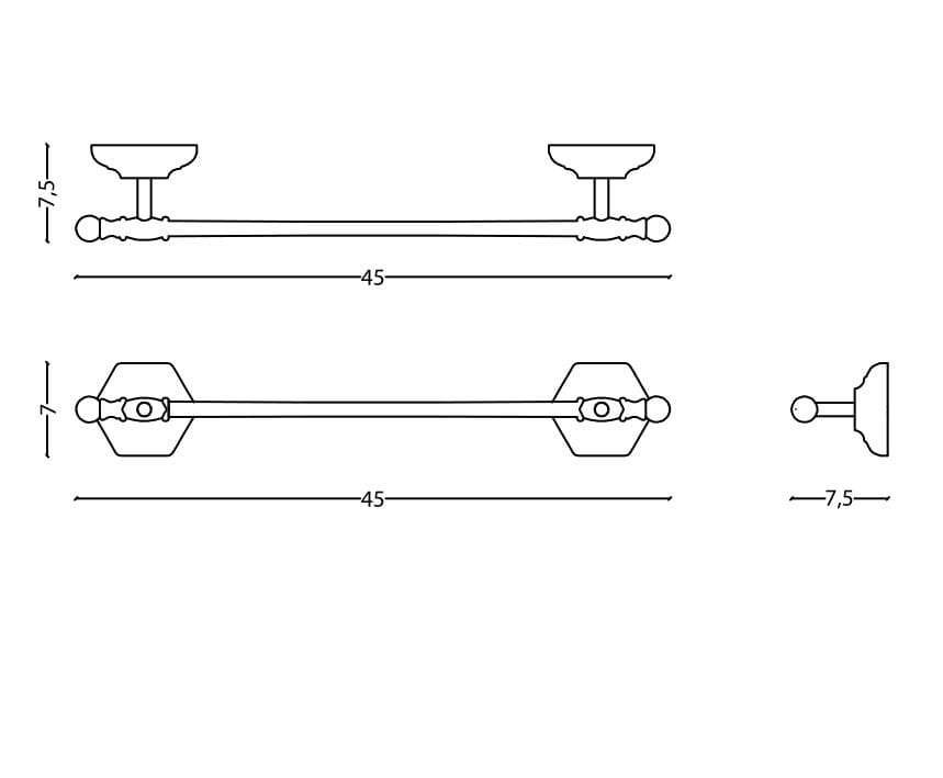 Металлический держатель для полотенец Park Avenue Waldorf ARCH-00021973
