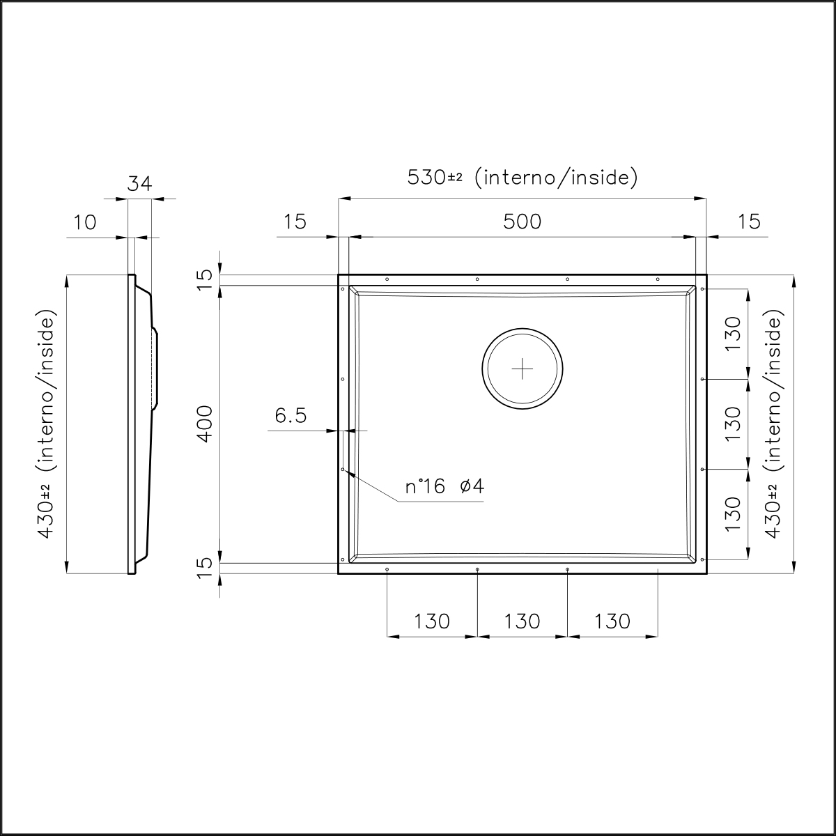 5555048 Раковина Phantom Base Copper - 5555048 Fosterspa  - Вид №1