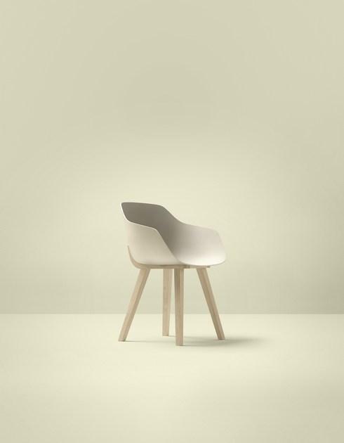 ALKI Экологический пластиковый стул с подлокотниками Kuskoa bi sun-id-1373710 - Вид №7