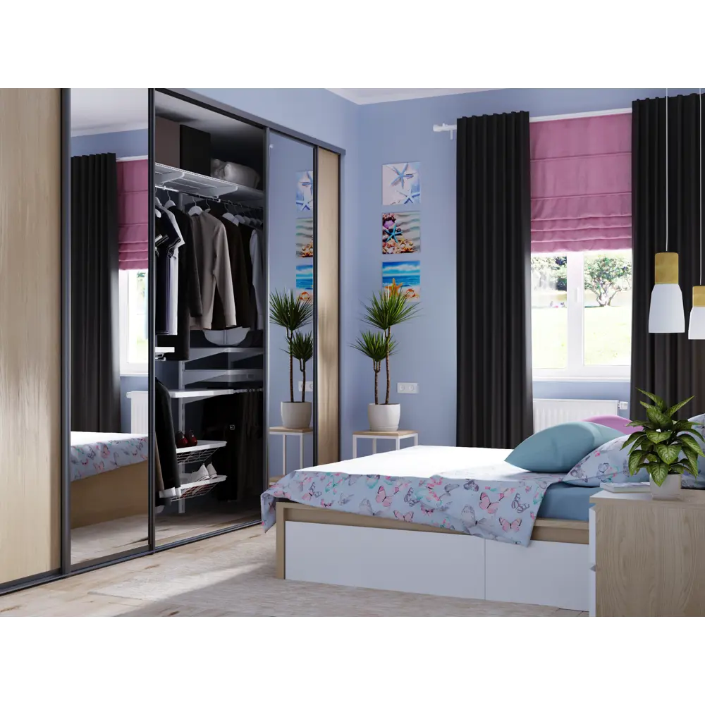 Штора на ленте «Ночь», 200x280 см, цвет серый INSPIRE STLM-2147711 - Вид №7