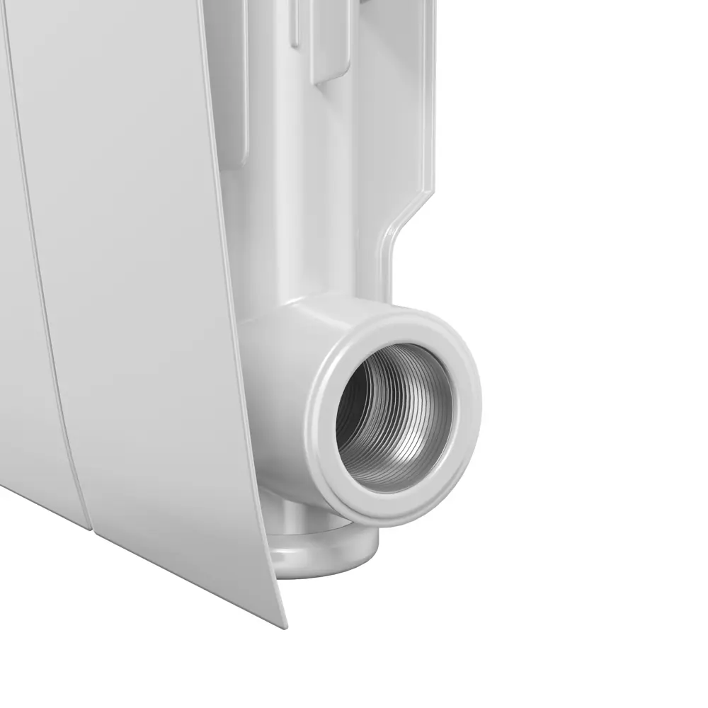 Радиатор секционный Royal Thermo Biliner Alum 500/87 10 секций боковое подключение алюминий белый 82258102 STLM-2034297 - Вид №4