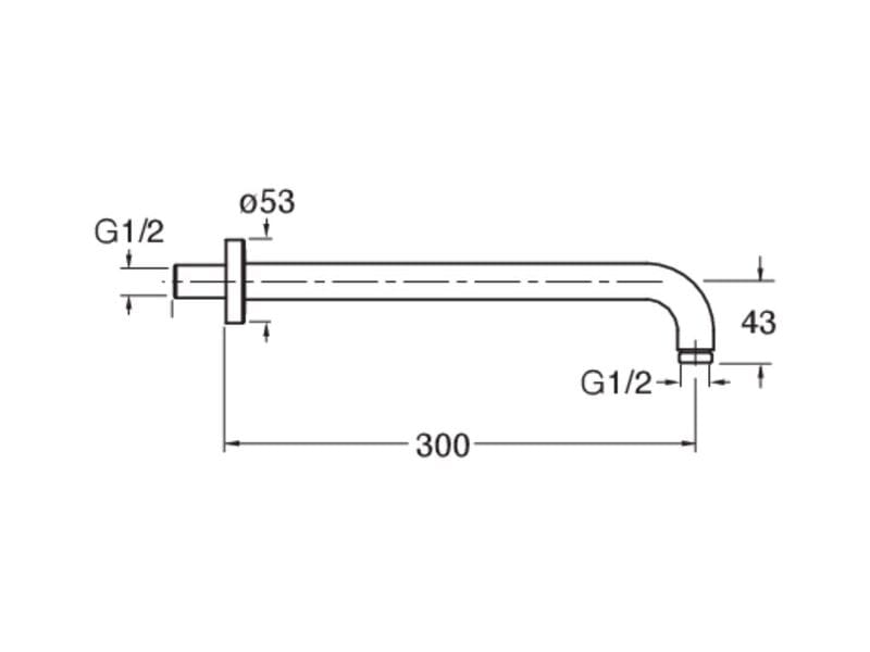 Настенный душ CRISTINA Rubinetterie душевые лейки и рычаги - Shower &amp ARCH-00047051 - Вид №2