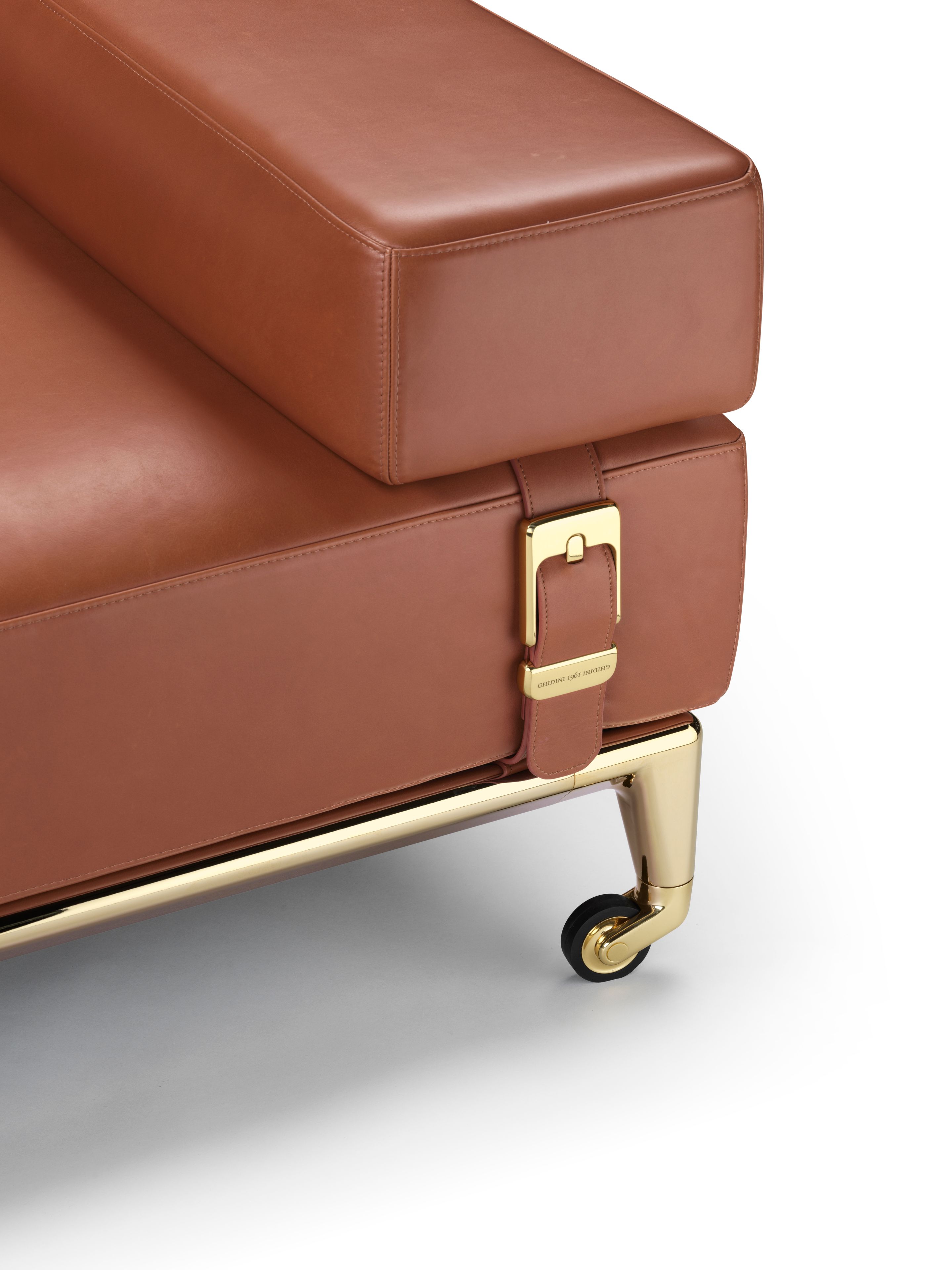 2-местный кожаный диван с колесами GHIDINI1961 Шейкер ARCH-00081915 - Вид №3