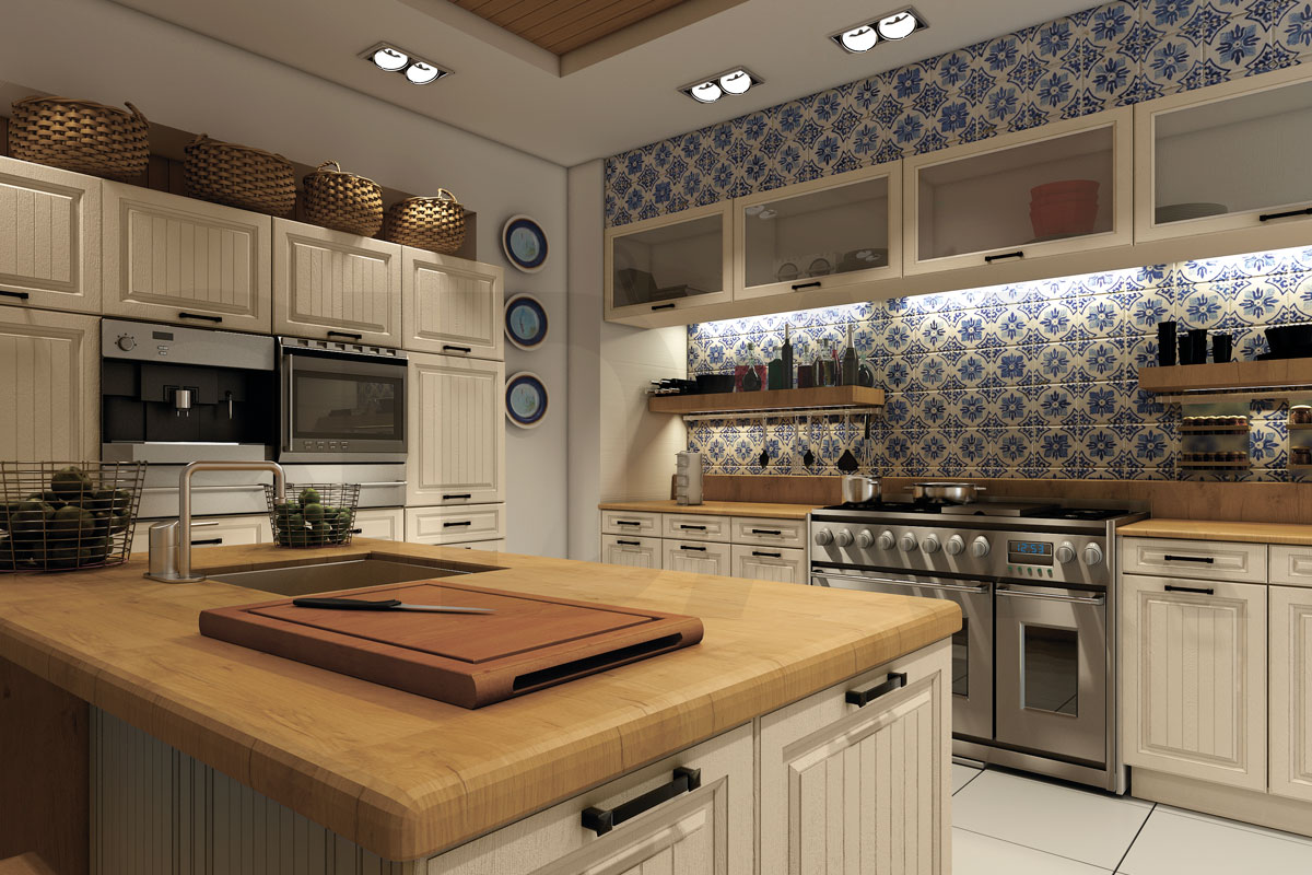 Фасады для кухни Кантри Фрезеровка «Кампо+» Венге №101 SIDAK SIST1476-211 - Вид №1