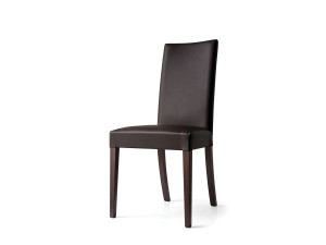 Стул из искусственной кожи с высокой спинкой