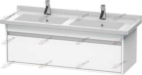 KT666601818 Ketho Тумбочка подвесная Белый матовый, декор Duravit