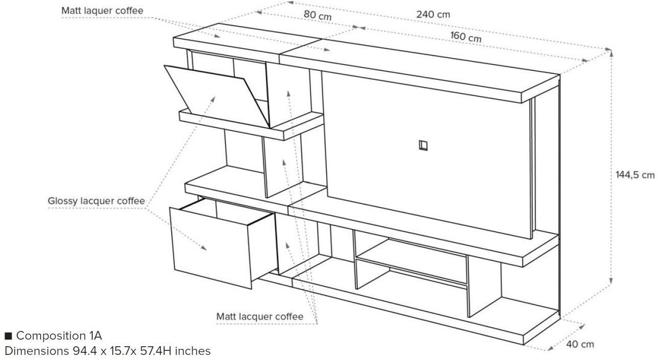 Natuzzi Модульный деревянный книжный шкаф sun-id-1482872 - Вид №7