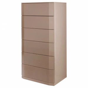 Комод высокий с 6 ящиками бежевый Bumblebee 2 ESF КОМОДЫ BUMBLEBEE 043911 Коричневый