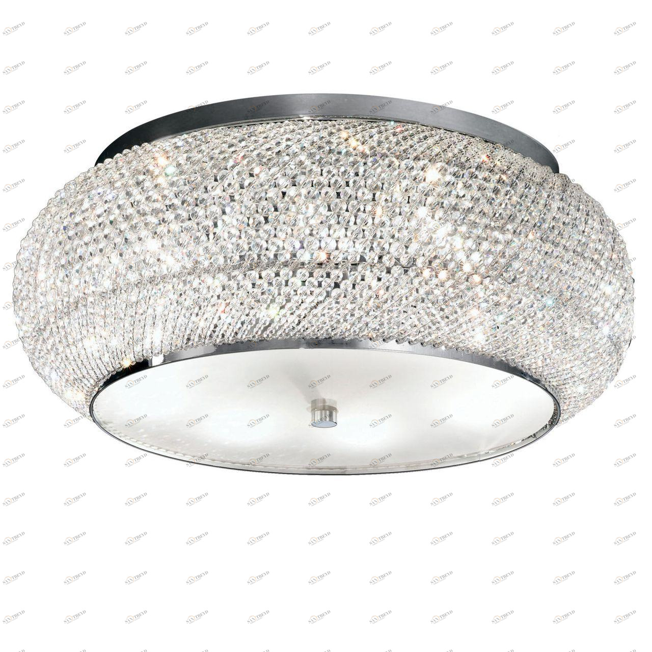 Потолочный светильник Ideal Lux Pasha PL10 Cromo IDEAL LUX ДИЗАЙНЕРСКИЕ, PASHA CROMO 074041 Прозрачный;хром 