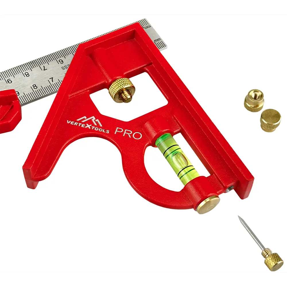Угольник разметочный Vertextools с транспортиром и рейсмусом 300 мм 89337594 STLM-1356128 - Вид №2