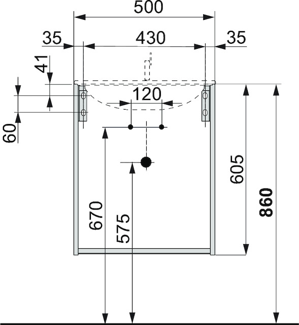 32942300000 Тумба под умывальник KEUCO Plan - Вид №2