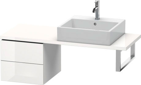 LC582600909 L-Cube Шкафчик для компактной консоли Светло-голубой матовый декор Duravit - Вид №2