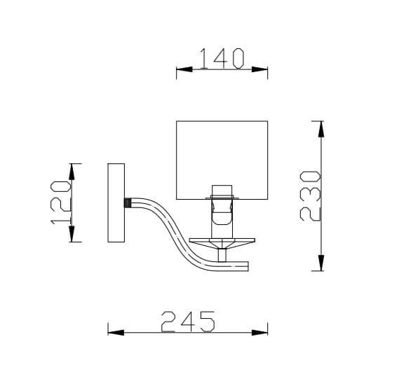 Бра настенное белое Rivoli Maddalena 3021-401 RIVOLI MADDALENA 00-3929997 Белый - Вид №1