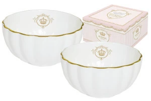 Салатники из фарфора 2 шт белые "Роял" EASY LIFE  00-3973477 Белый