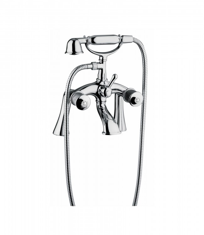 06527-65527 Внешний смеситель для ванны и душа на стойке, соединение с душевым набором. Bongio Royale80 