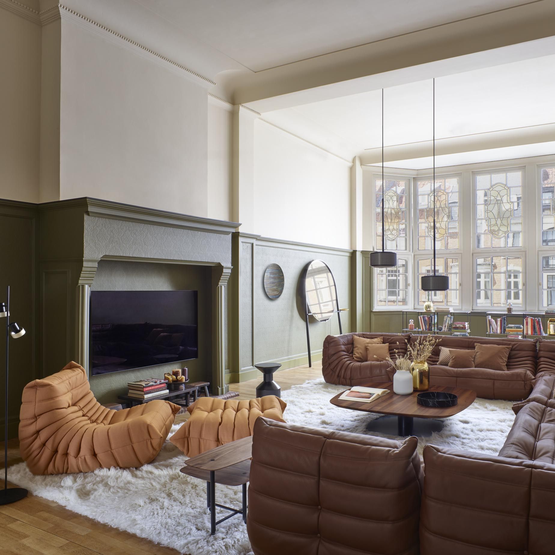 Прямоугольный пуф из ткани Ligne Roset Того ARCH-00015364 - Вид №1