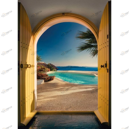 4-991-Santorin Фотообои Komar Vol.15 1.84х2.54 м 4991SANTORIN