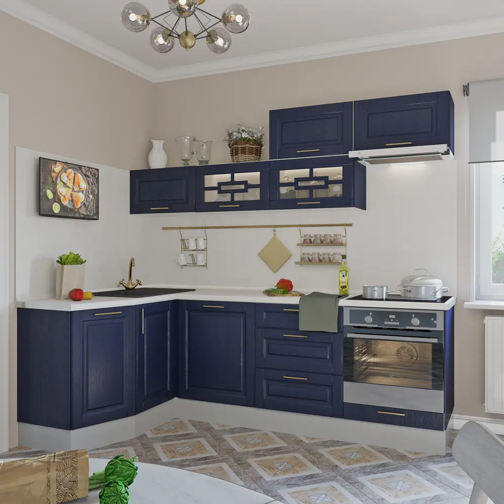 Дверь для шкафа Delinia «Антея» 45x92 см, МДФ, цвет синий STLM-2116489 - Вид №4