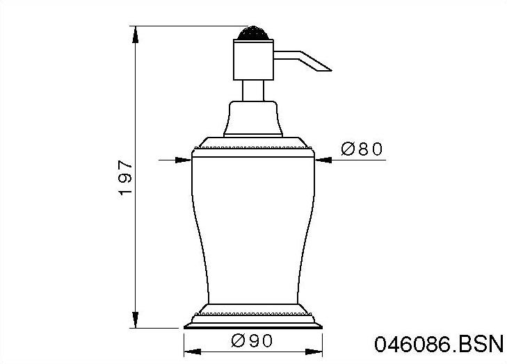 Bronces Mestre Дозатор для жидкого мыла Boutique 046086.bsn.00 - Вид №1