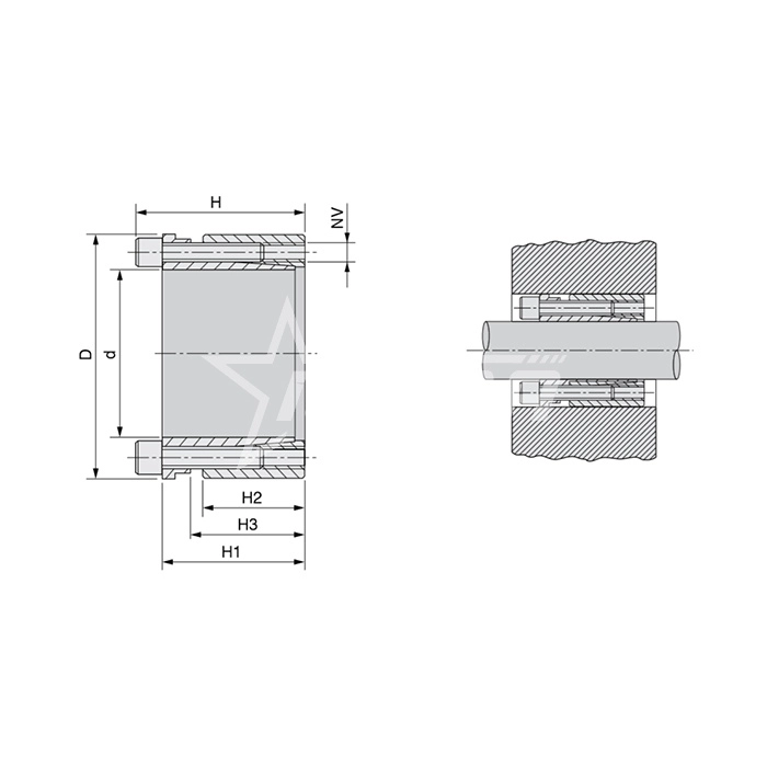 IS3464 Зажимная втулка KLDA025 ISKRA  - Вид №2