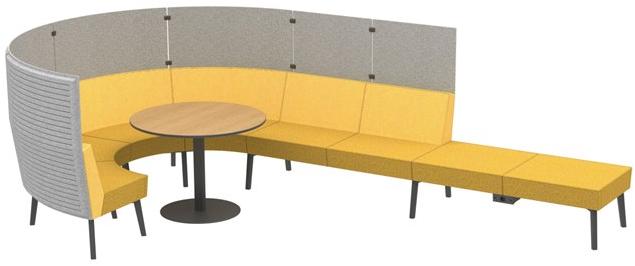 Dauphin Мягкий стул из ткани Reefs Rf 0601 - Вид №2